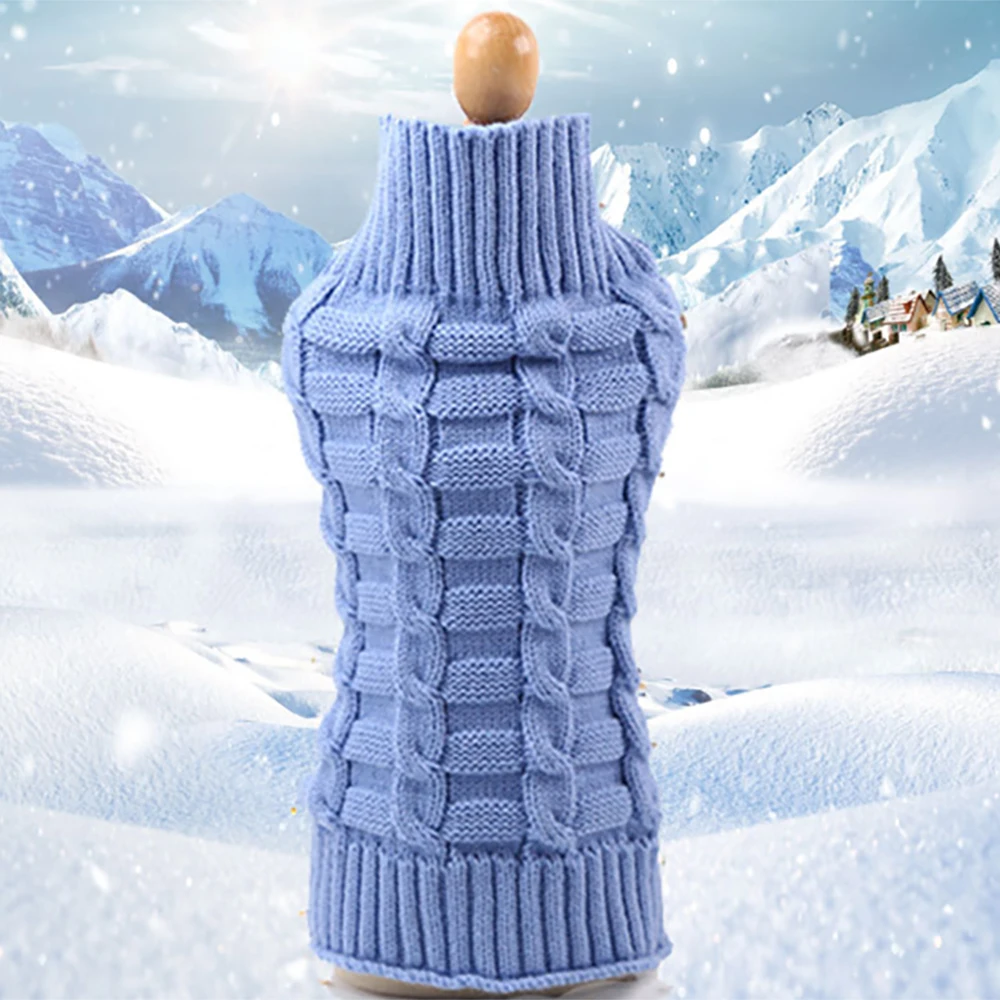 Свитера для маленьких собак вязаный свитер кошек теплый зимняя одежда средних