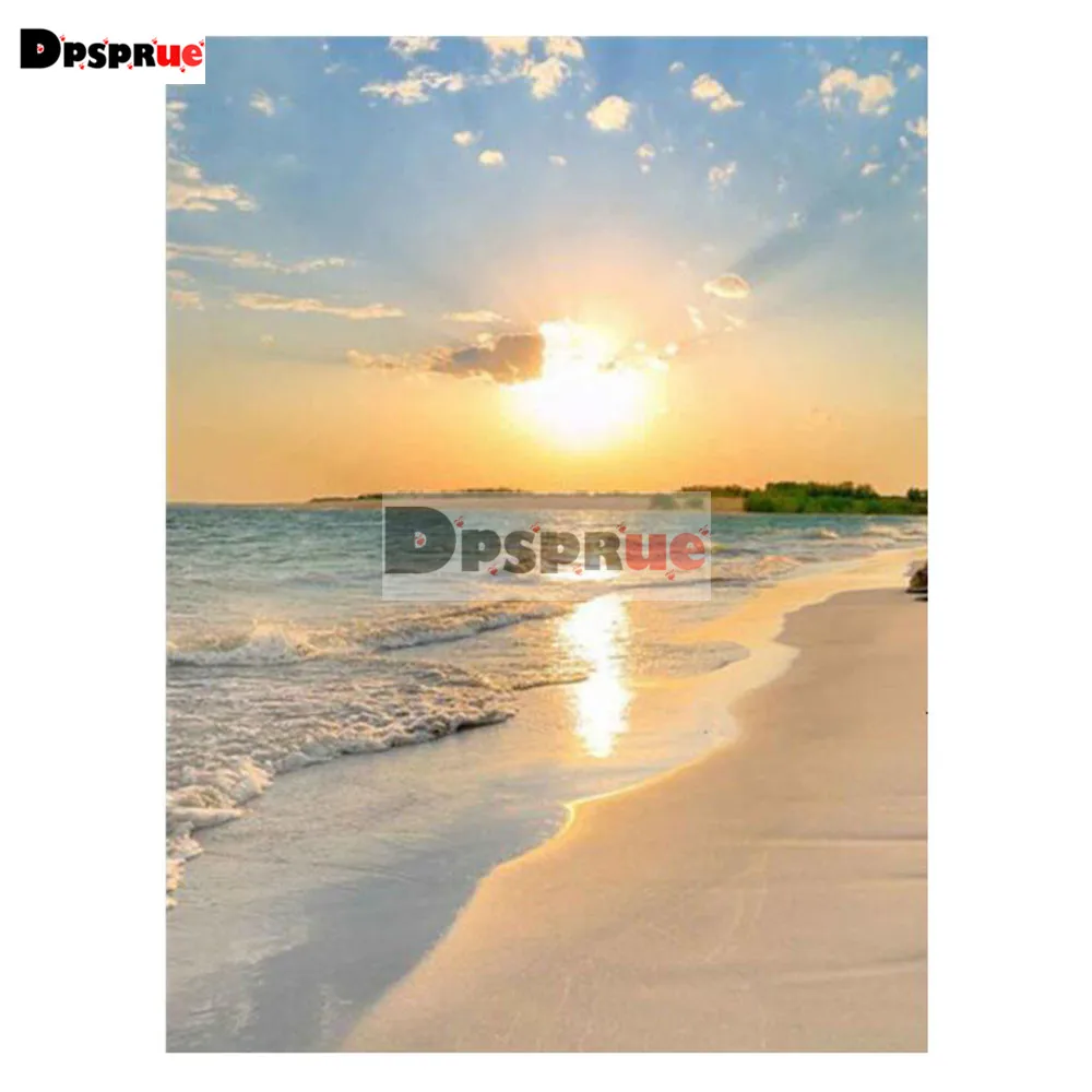

5D DIY Diamond Painting Full Square/Round Landscape Sunset Cross stitch Kit Mosaic Picture of Rhinestones Diamond Embroidery D15