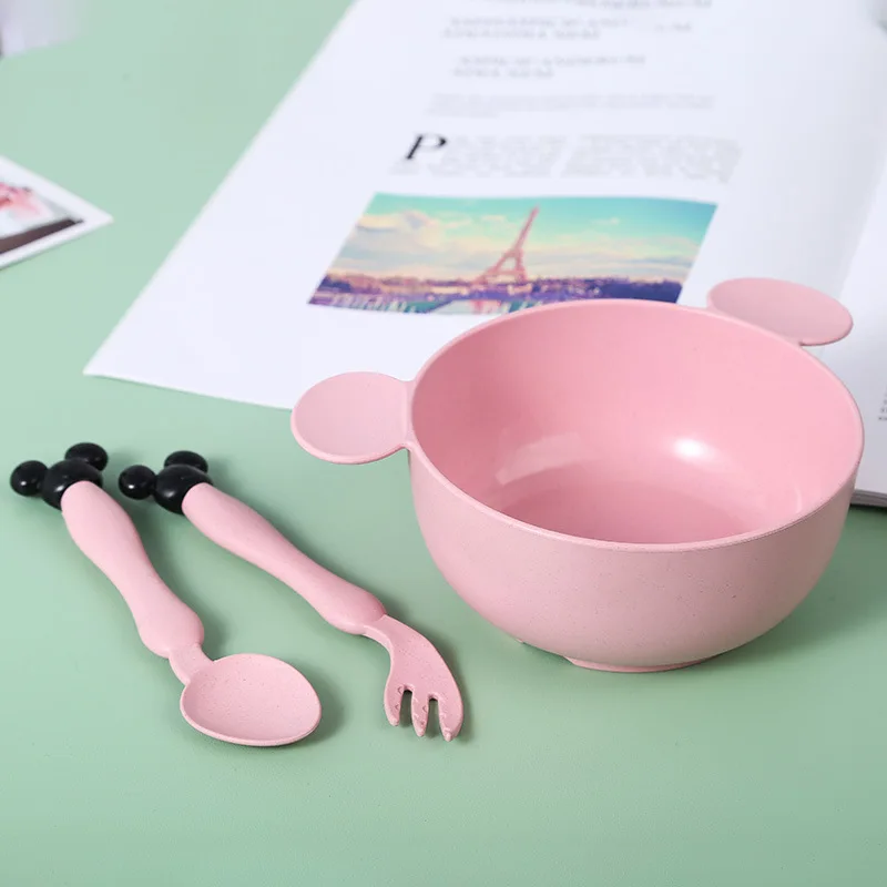 3 шт./компл. детская посуда для еды с героями мультфильмов тарелка ужина кормления