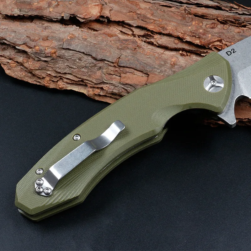 Folding knife Senior The sharp D2 steel hunting survival tactics hardness 58 HRC EDC tool High-end gift | Инструменты