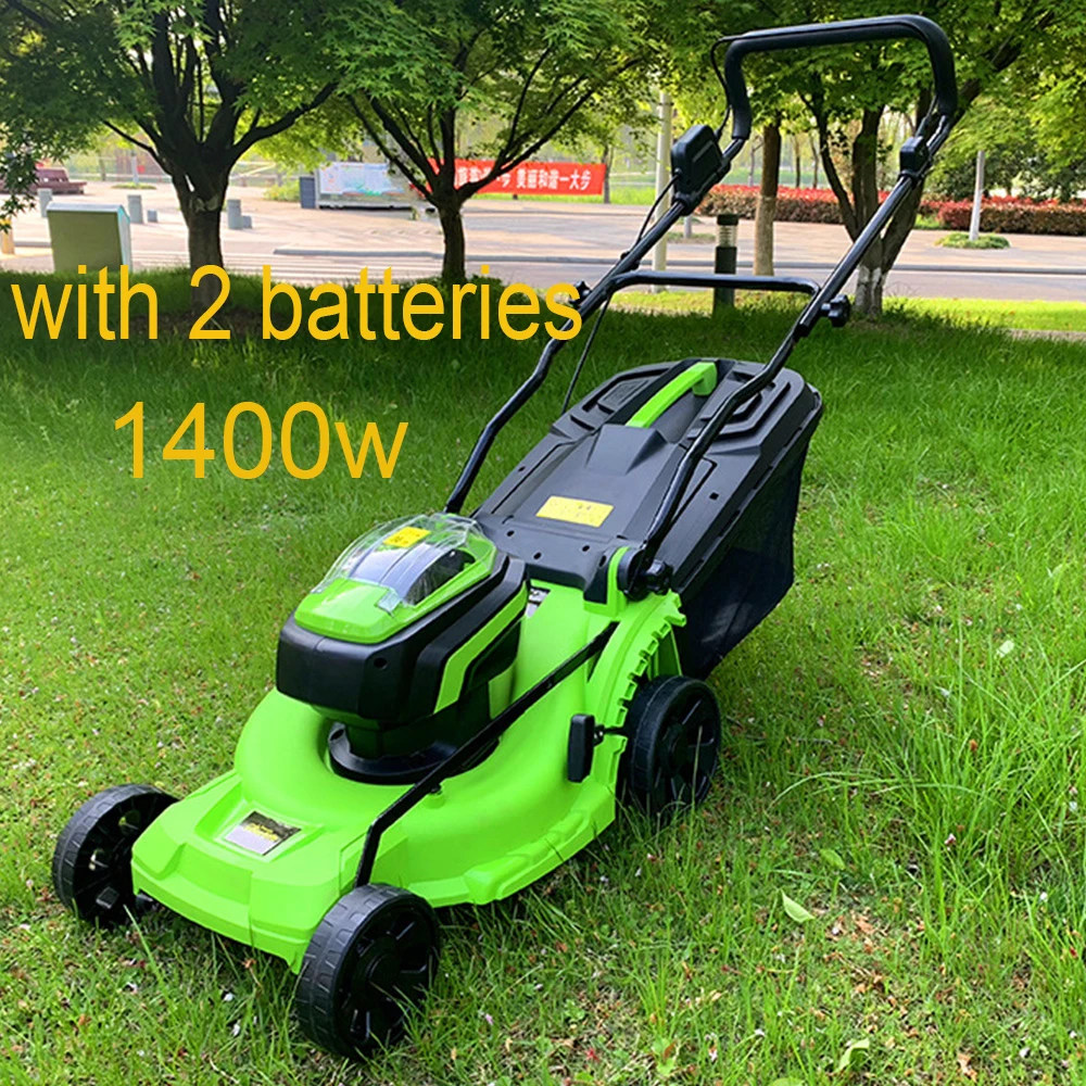 

Lawn Mower Lawnmower Brushless Lithium Electric Lawn Mower Rechargeable Electric Household Hand Push Lawn Trimmer