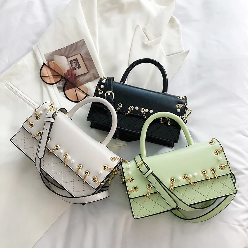 

Сумка-тоут женская квадратная, с цепочкой и кисточками, 2021