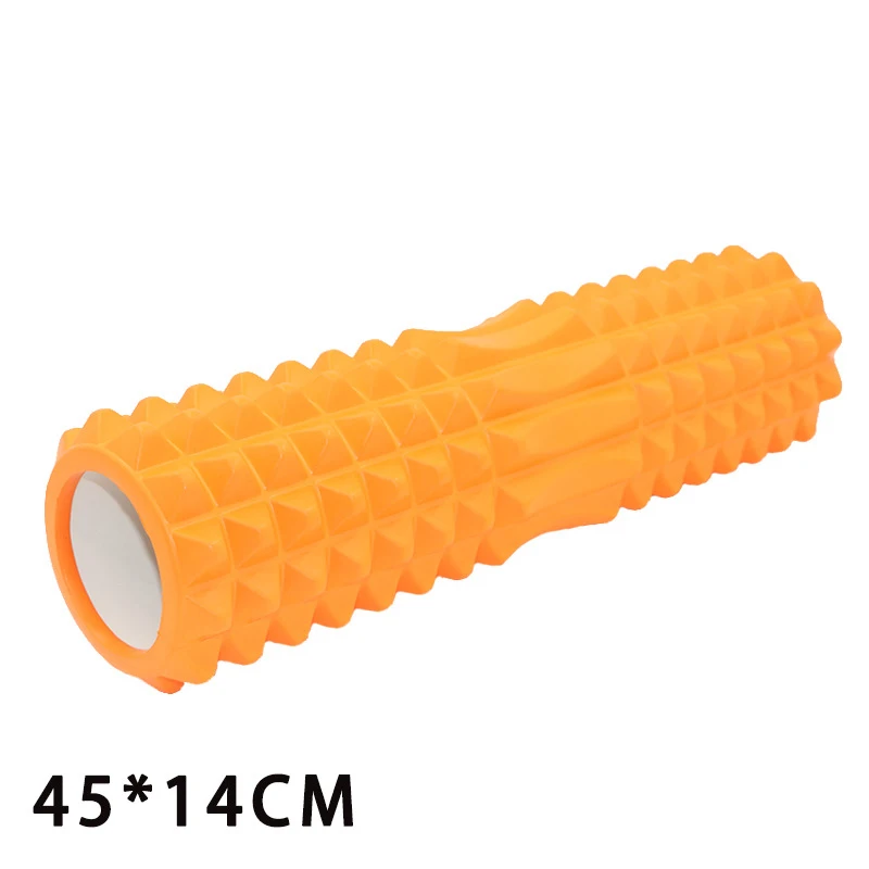 45cm Колонка для йоги, фитнеса, пилатеса, Йога, пена, роликовые блоки, поезд, тренажерный зал, мышечный массаж, сетка, триггер, точечная терапия, физиотерапия, упражнения - Цвет: 45cm