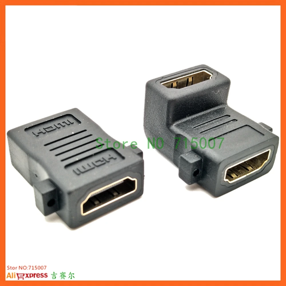 Удлинитель для кабеля совместимый с HDMI поворот на 90 градусов Поворотный адаптер