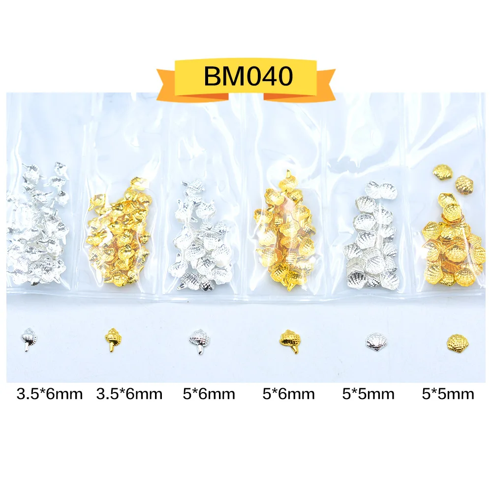 

1 упаковка смешанных 3D полых металлических рамок для творчества, украшения для ногтевого дизайна, золотые заклепки, аксессуары для маникюра...