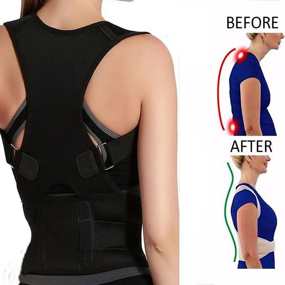

Adjustable Magnetic Men 's Sport Vest Correction with Health Posture Magnetic Therapy Corset for Back Shoulder Support Belt