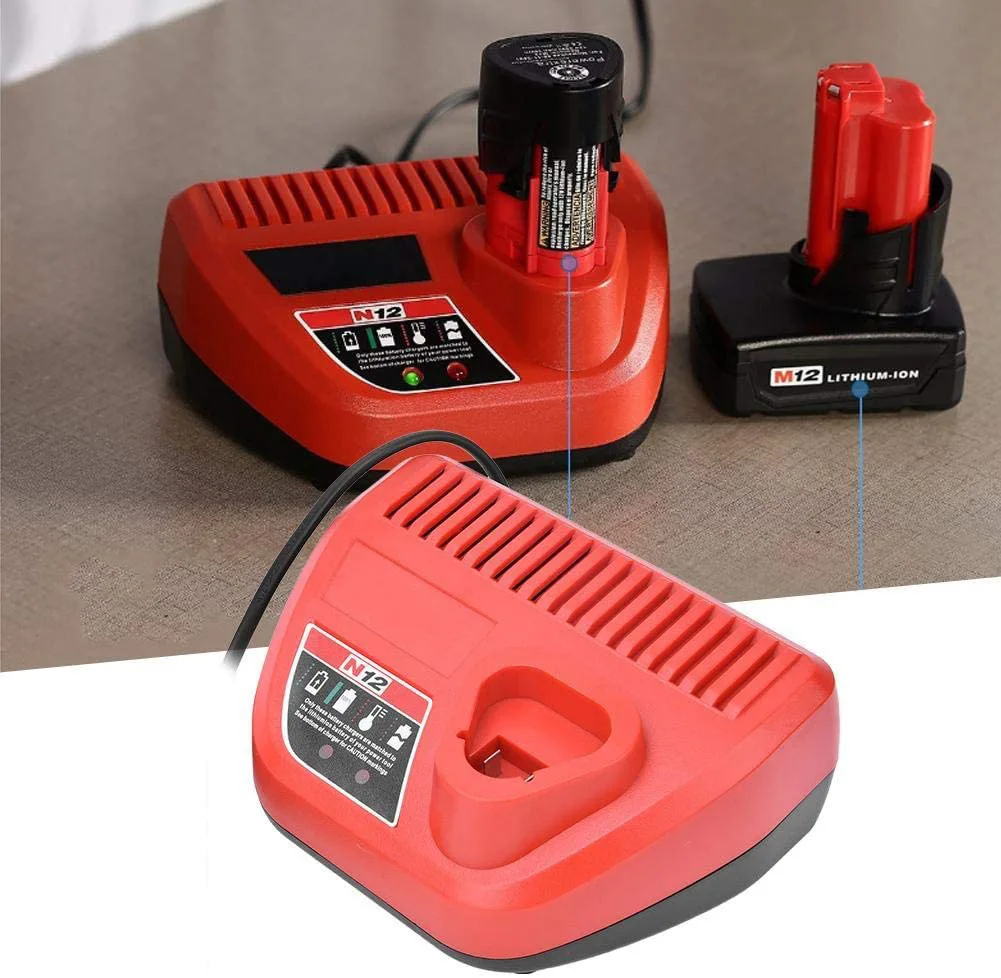 

Зарядное устройство для электроинструментов Milwaukee M12 N12, зарядное устройство для электроинструментов, 12 В, 10,8 В, 48-59-2401, 48-11-2402