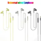 Проводные наушники 3,5 мм с басами, стереонаушники, музыкальная Спортивная игровая гарнитура с микрофоном для Xiaomi IPhone 11 Vivo, наушники