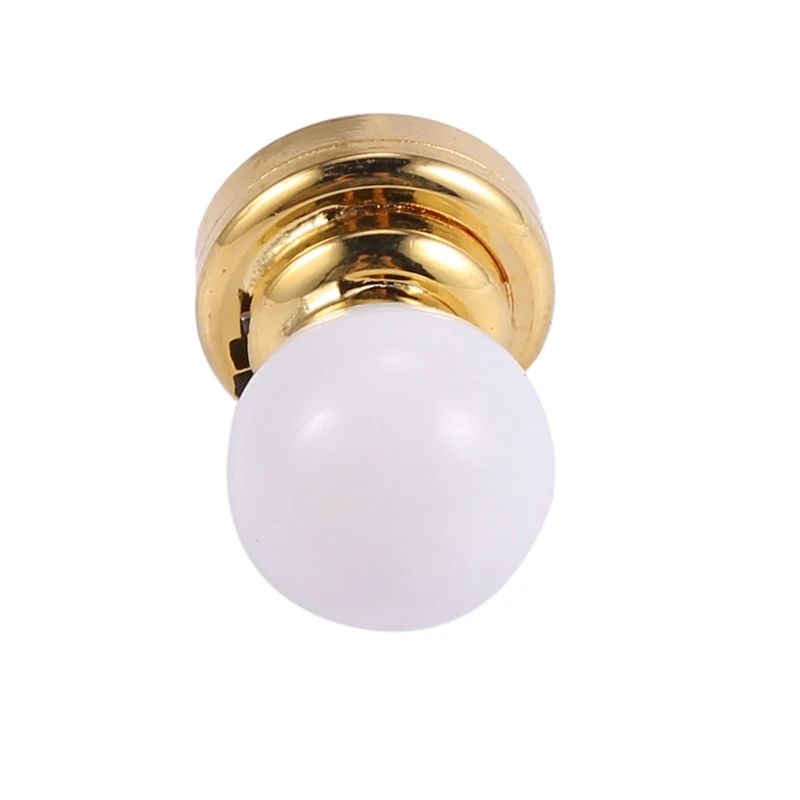 

1:12 Dolls House Miniature Globe White Ceiling LED Light Lighting Lamp with Battery