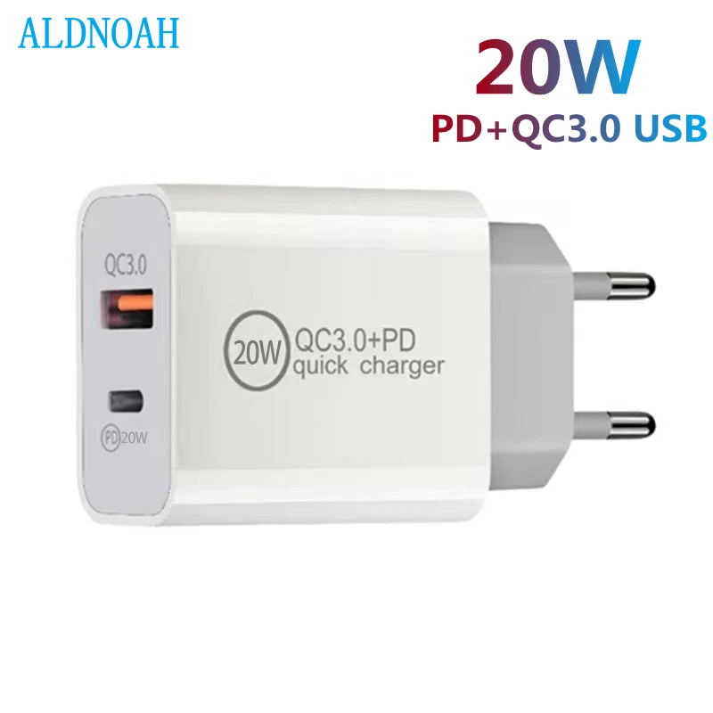 

PD20W+QC3.0 usb quick charge universal wall mobile phone tablet chargers for iphone 12 11 samsung huawei charging charger