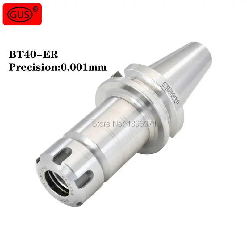 

GUS high precision BT40-ER11 ER16 ER20 ER25 ER32 ER40 CNC tool holder dynamic balance G2.5 30000 rpm