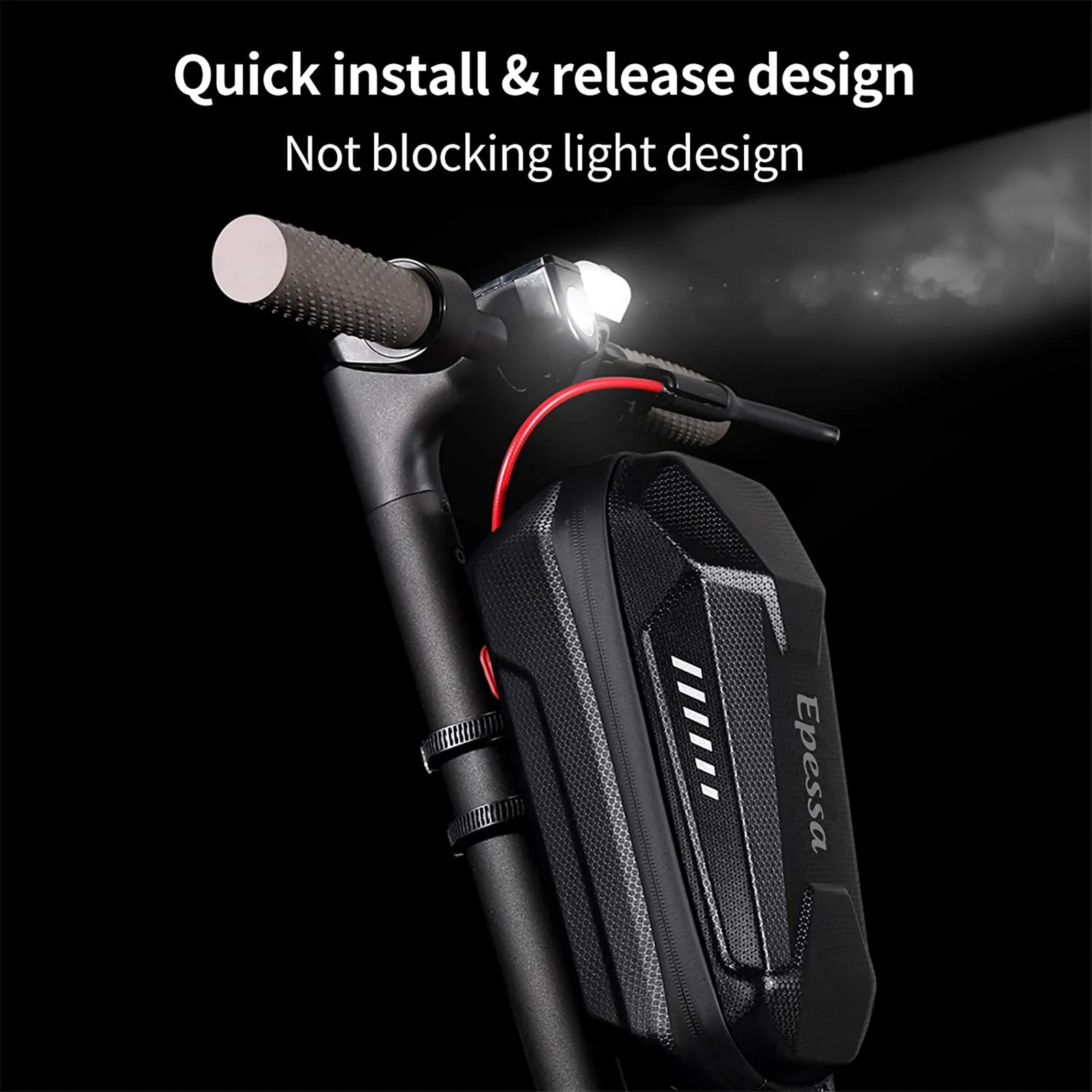 

Electric Scooter Bag Foldable Bicycle Handlebar Bag EVA Hard Shell Bicycle Head Bag