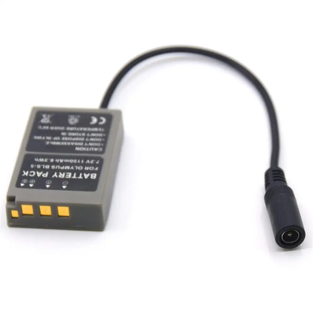 PS-BLS5 пустышка батарея BLS-5 DC муфта для камер Olympus ручка E-PL7 E-PL5 E-PM2 стилус 1 1s OM-D E-M10 Mark