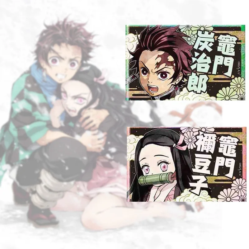 

20pcs/set Demon Slayer Anime Card Stickers for IC Card Decorative Kimetsu No Yaiba Stickers Suitable for Bus Bank Card Stickers