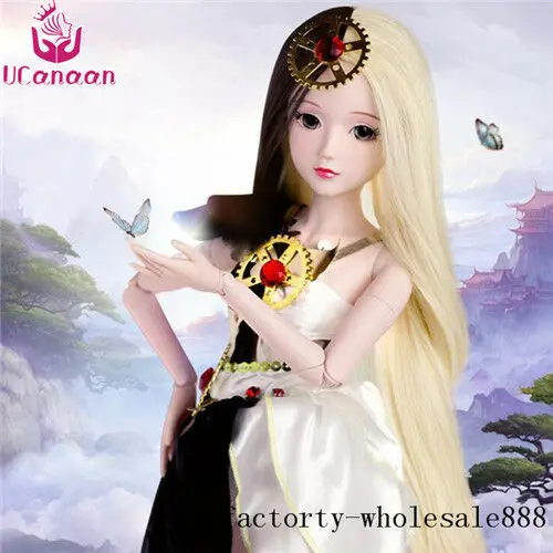 

60 см 1/3 BJD/SD Детская кукла подвижная, соединенная, включает в себя платье, детский подарок на день рождения, игрушки для девочек, детские куклы...