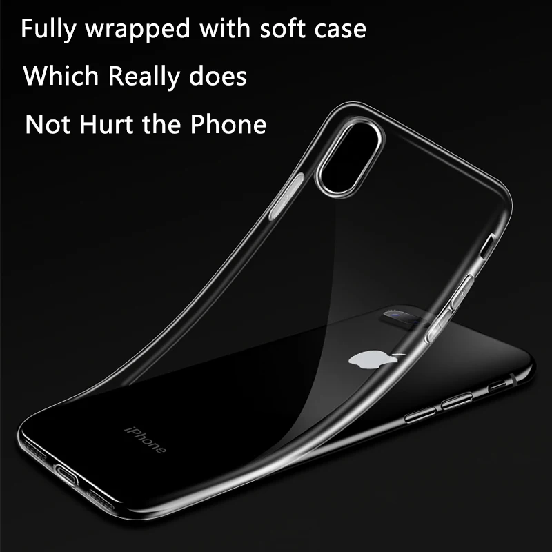 Transparent Silicone Case for iPhone 12 11 Pro Max SE 2020 Ultra Thin Clear Soft TPU Cover XR X XS 7 8 6 6SPlus | Мобильные телефоны