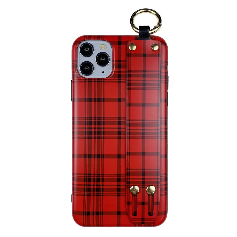 

Fashion Wristband lattice silicone phone case for iPhone11 12Pro Max mini X XR XS XSMax 8 7PluS anti-drop protective back cover