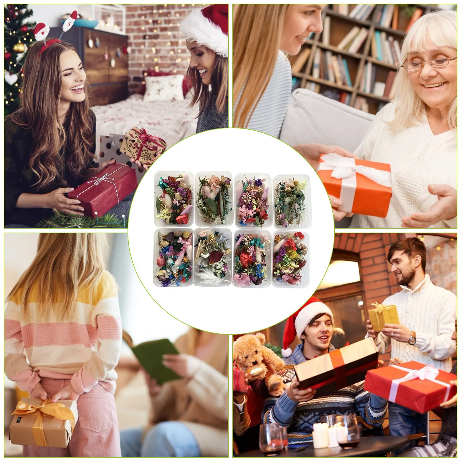 

Dried Flowers, Floral Materials Natural Dried Flower Kit Pressed Artwork Handcrafts Leaves Herb Handicraft DIY Accessories Hot