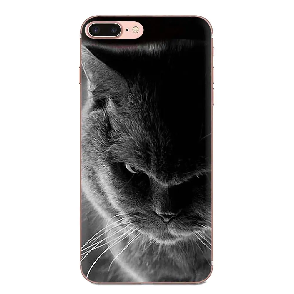 For Huawei Honor 4C 5A 5C 5X 6 6A 6X 7 7A 7C 7X 8 8C 8S 9 10 10i 20 20i Lite Pro Unique Cat Black Cute | Мобильные телефоны и