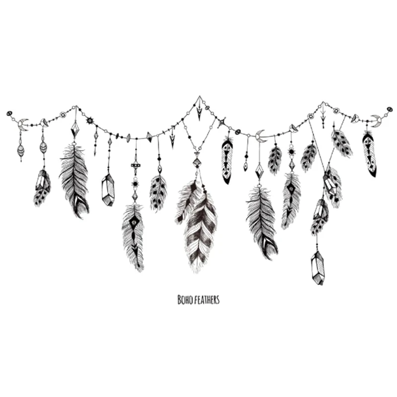 2019 счастливый Ловец снов перья Настенная Наклейка гостиная роспись искусство