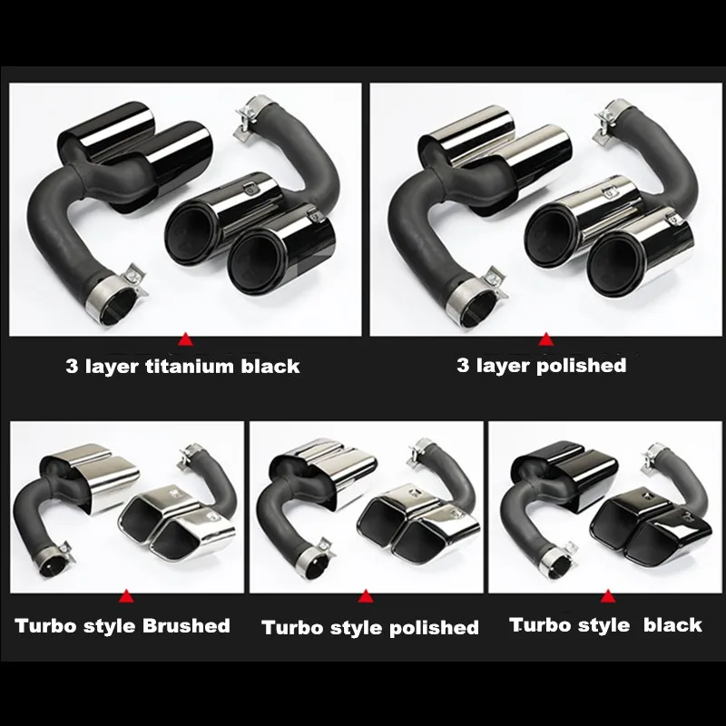 Наконечник глушителя выхлопной трубы из нержавеющей стали для 2018 2019 PPORSCHE CAYENNE 3