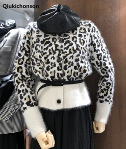 Винтажный женский кардиган на пуговицах, Осень-зима