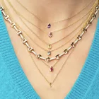 Ожерелье-воротник женское, с кулоном из кристаллов, в форме груши