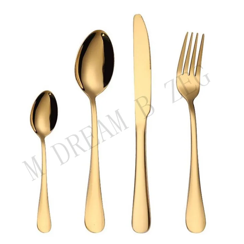 Более широкий выбор 5 шт./компл. 4 набор столовых приборов из нержавеющей стали