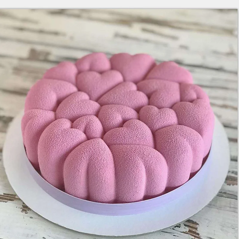 

6 Inches Round Love Heart Shape Cake Silicone Mold Baking Pastry Molds Mousse Dessert Form Pastry Pan Baking Mould Bakeware