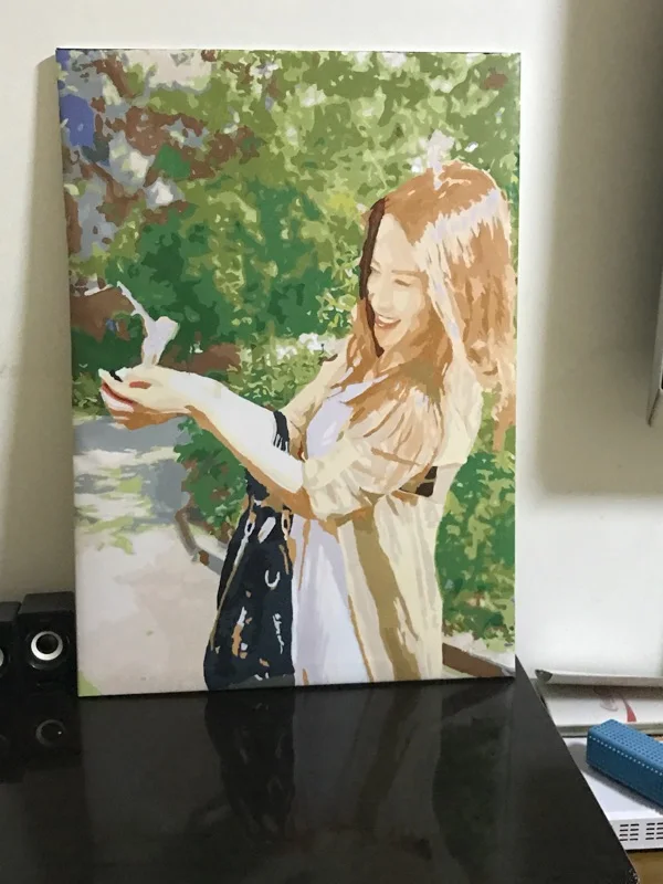 Раскрашивание по номерам индивидуальному заказу персональный портрет свадебные