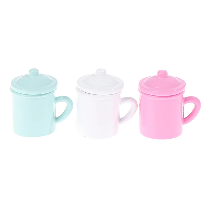 

1/12 миниатюрные чашки для молока, чая, кофе, вина с крышкой, кружки, аксессуары для украшения кукольного дома