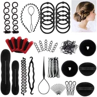 70 pcsset hair styling accessories diy salon design simple fast spiral braid modelling toolshairdress kit for girls or women