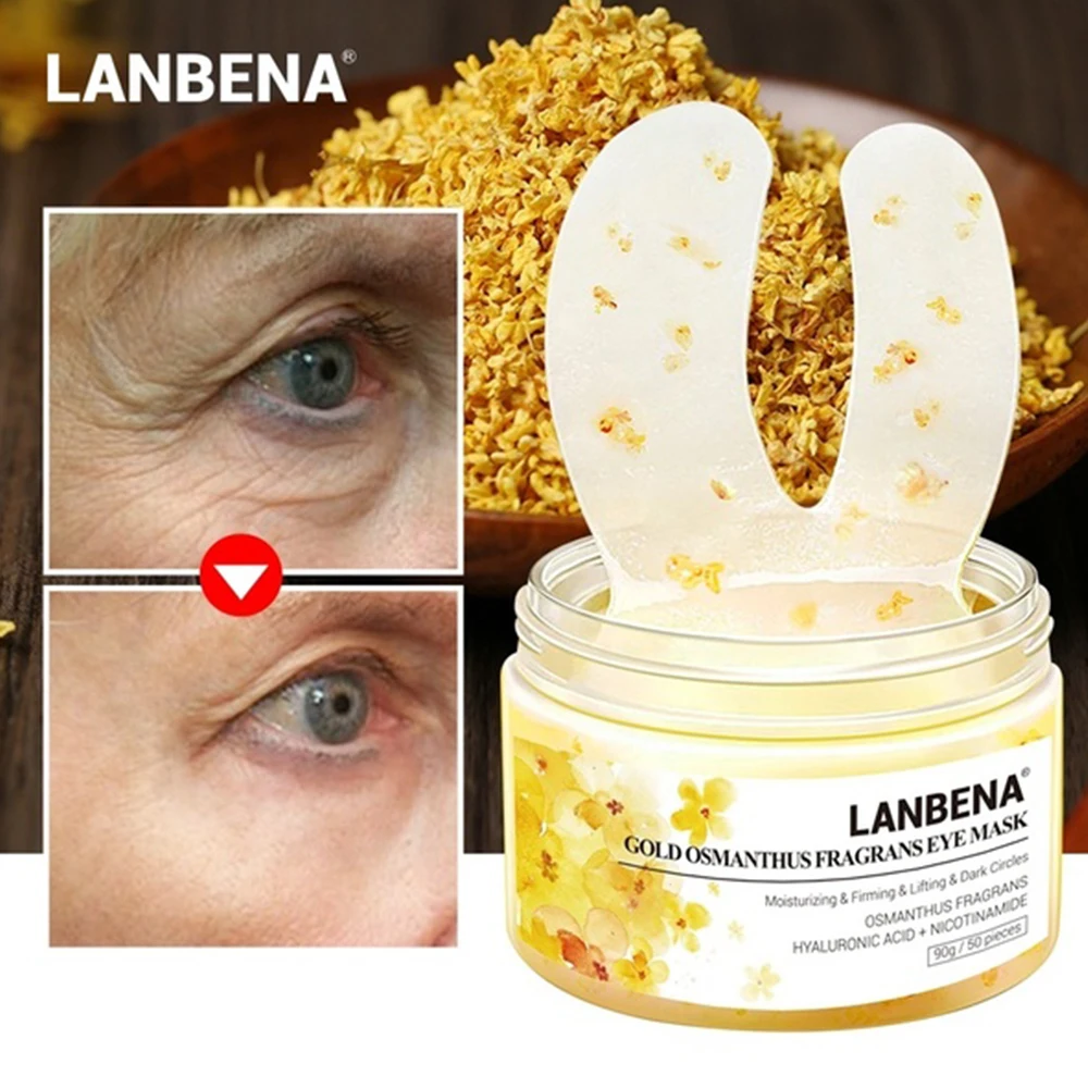 Патчи LANBENA с ароматизацией под глаза маска для снятия темных кругов и мешков