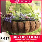 Сменная подкладка из волокна для пластиковых цветочных горшков, горшков для орхидеи, горшков для выращивания на балконе, Кокосовая пальма, настенный подвесной цветочный горшок 10 дюймов #