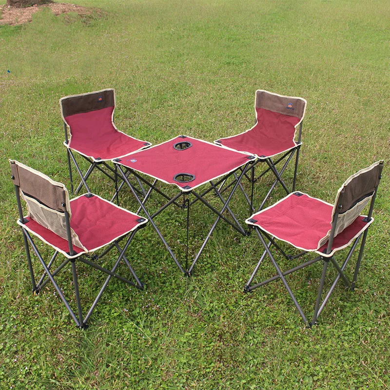 5 шт. кожаная ярмарка для кемпинга|Кемпинг таблиц| |