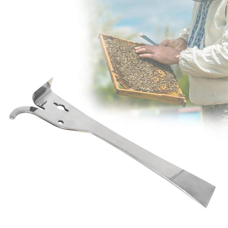 

Beekeeping Tools Stainless Steel Thumb Type Bee Honey Knife BeeHive Scraper Multifunctional Bee Scraper Cut Honey Knife