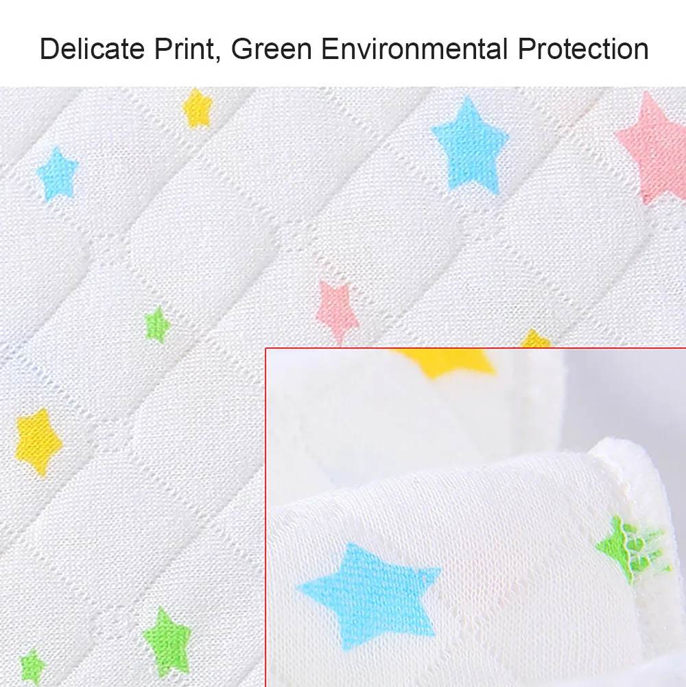 

White Baby Cloth Diaper Inserts Liners 3-Layer Ecological Cotton Polyester For Toddlers Ecological Cotton Reusable S L