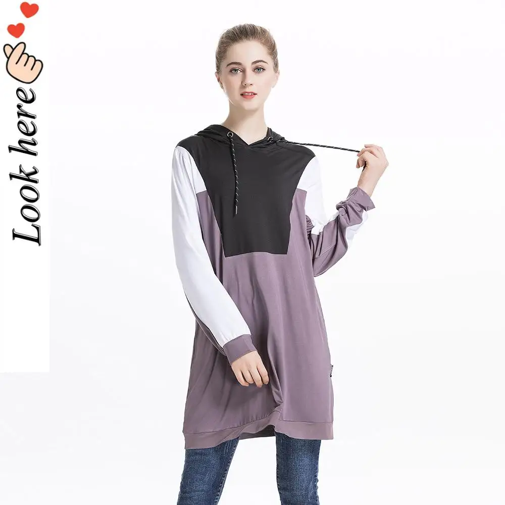 Новинка осенне-зимняя спортивная толстовка с капюшоном в стиле колор-блок для