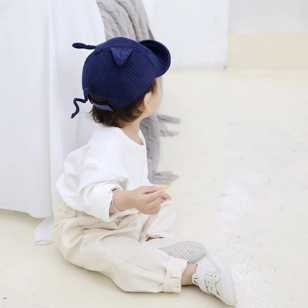 Детская осенняя шапка для маленьких мальчиков мягкая хлопковая шляпа от солнца с