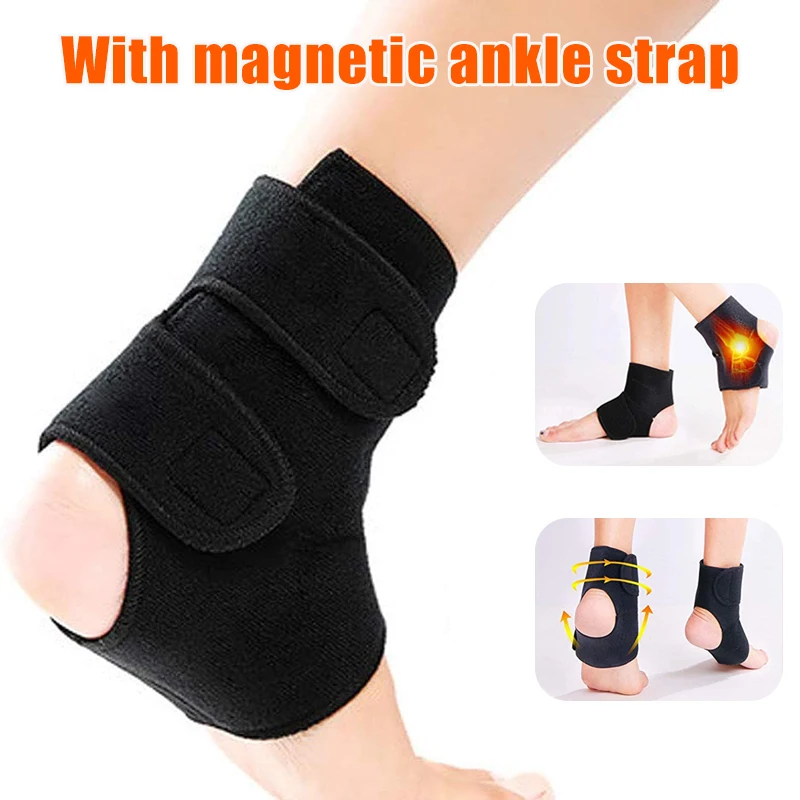 

1 Pair Self-Heating Ankle Support Adjustable Ankle Brace Guard Spontaneous Magnetic Self-Heating Wrap Health Care Promotion