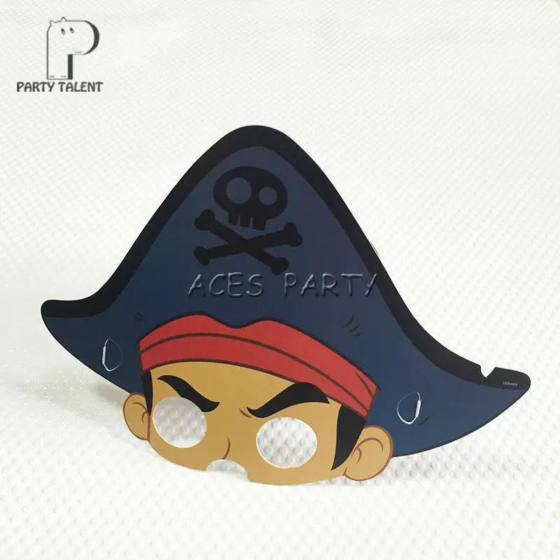 8 шт./лот шапка в виде попкорна маска для детей Пиратская темативечерние День