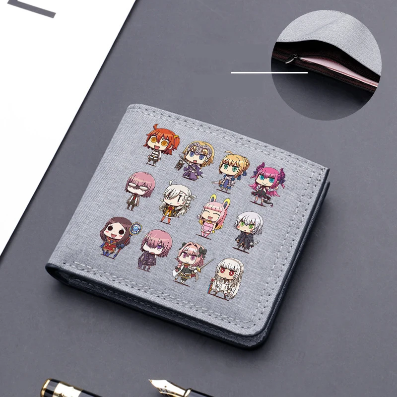 Короткий кошелек с рисунком аниме Fate большой заказ бумажники держатель для карт