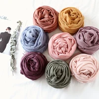 women fringe hijab shawl plain maxi scarf fashion pendant foulards lady solid color muslim sjaal soft wrap snood 1pc 16 colors