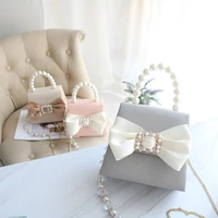 2022 elegant banquet pearl tote bag fashion new high quality leather womens designer handbag lock chain shoulder messenger bag