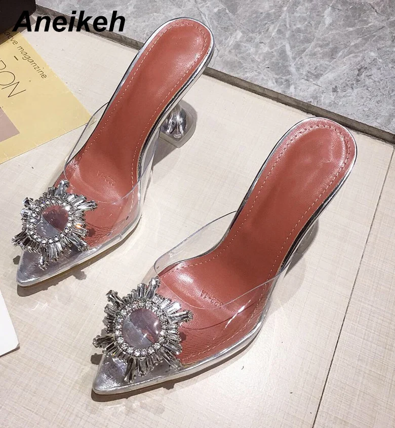 Женские босоножки на высоком каблуке со стразами|Женские туфли| |