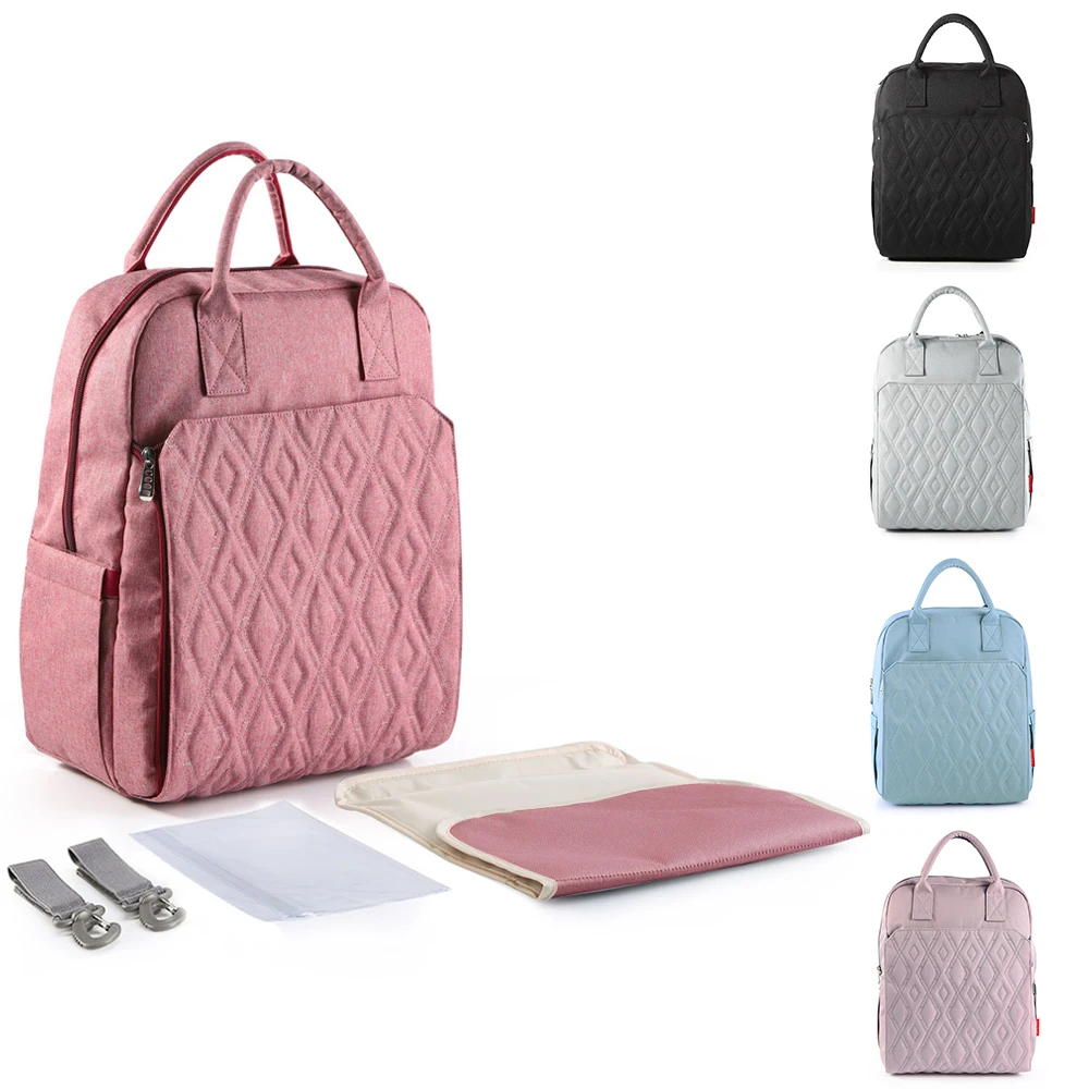 

Diaper Bag Fashion Mummy Backpack Leather Waterproof Maternity Nappy Bag Large Capacity Travel Mother Handbag For Mom Baby Care