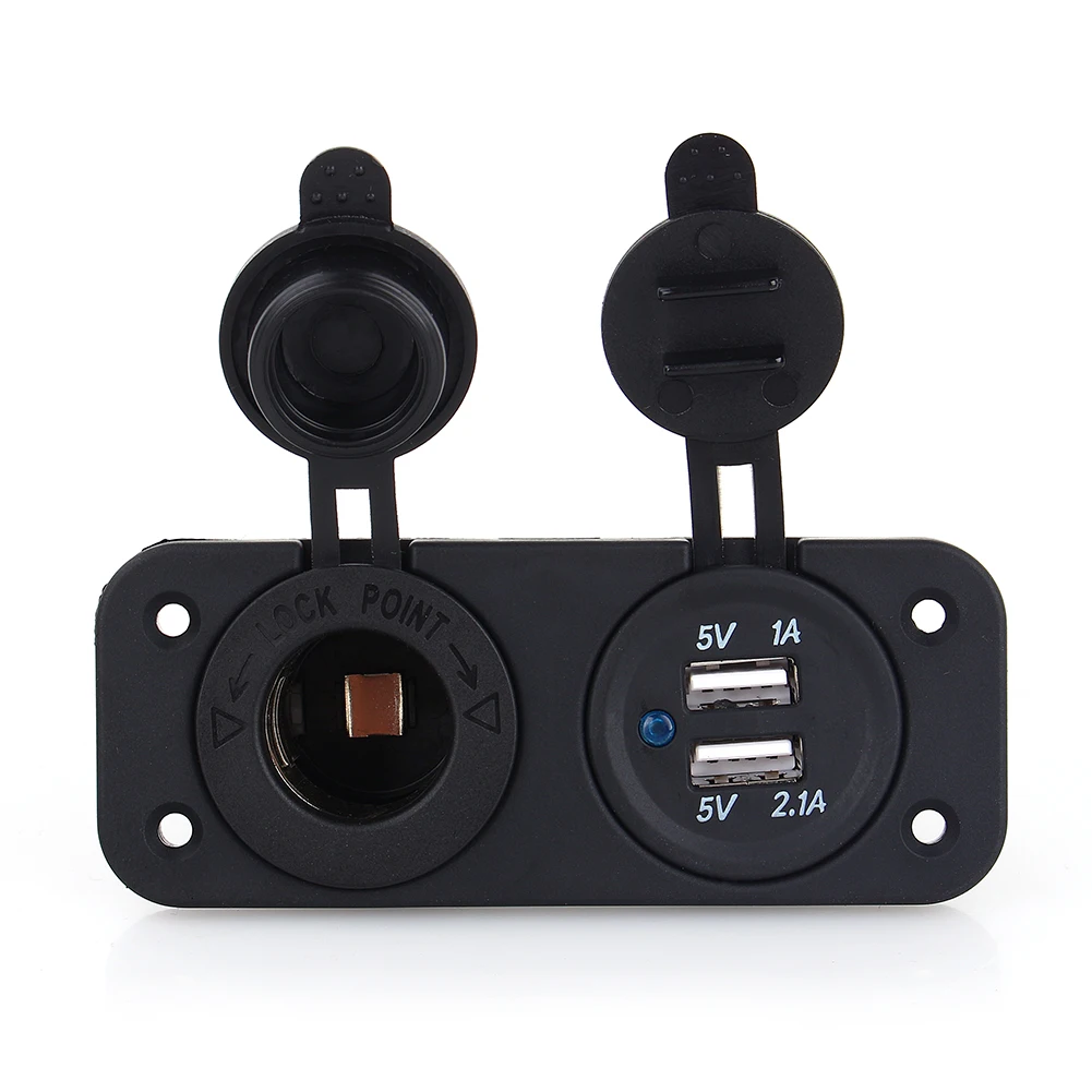 12V двойной USB автомобильный прикуриватель Разветвитель 12V зарядное устройство выход адаптера питания Аксессуары Новое поступление