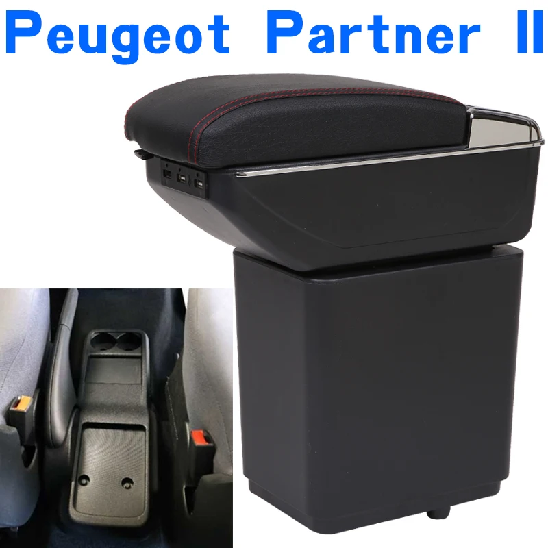 Подлокотник для Peugeot Partner II 2 Универсальная автомобильная центральная консоль