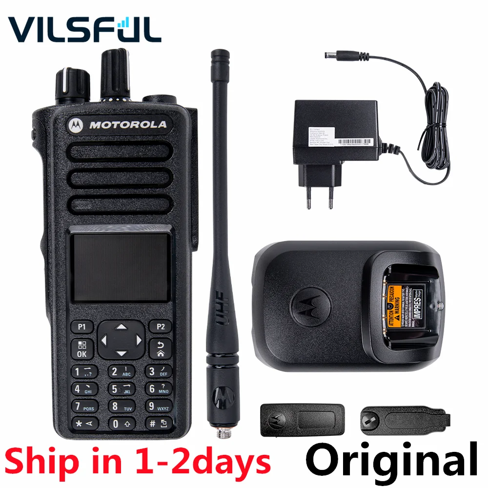 Ceny DP4800E Cyfrowe Przenośne Dwukierunkowe Radio Wodoodporne IP68 Walkie Talkie Z Klawiaturą Motorola DP4800E