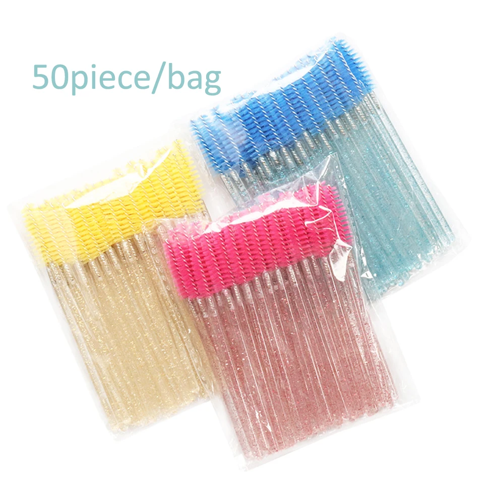 Одноразовый Кристалл стержень нейлоновая головка ресницы кисти портативный